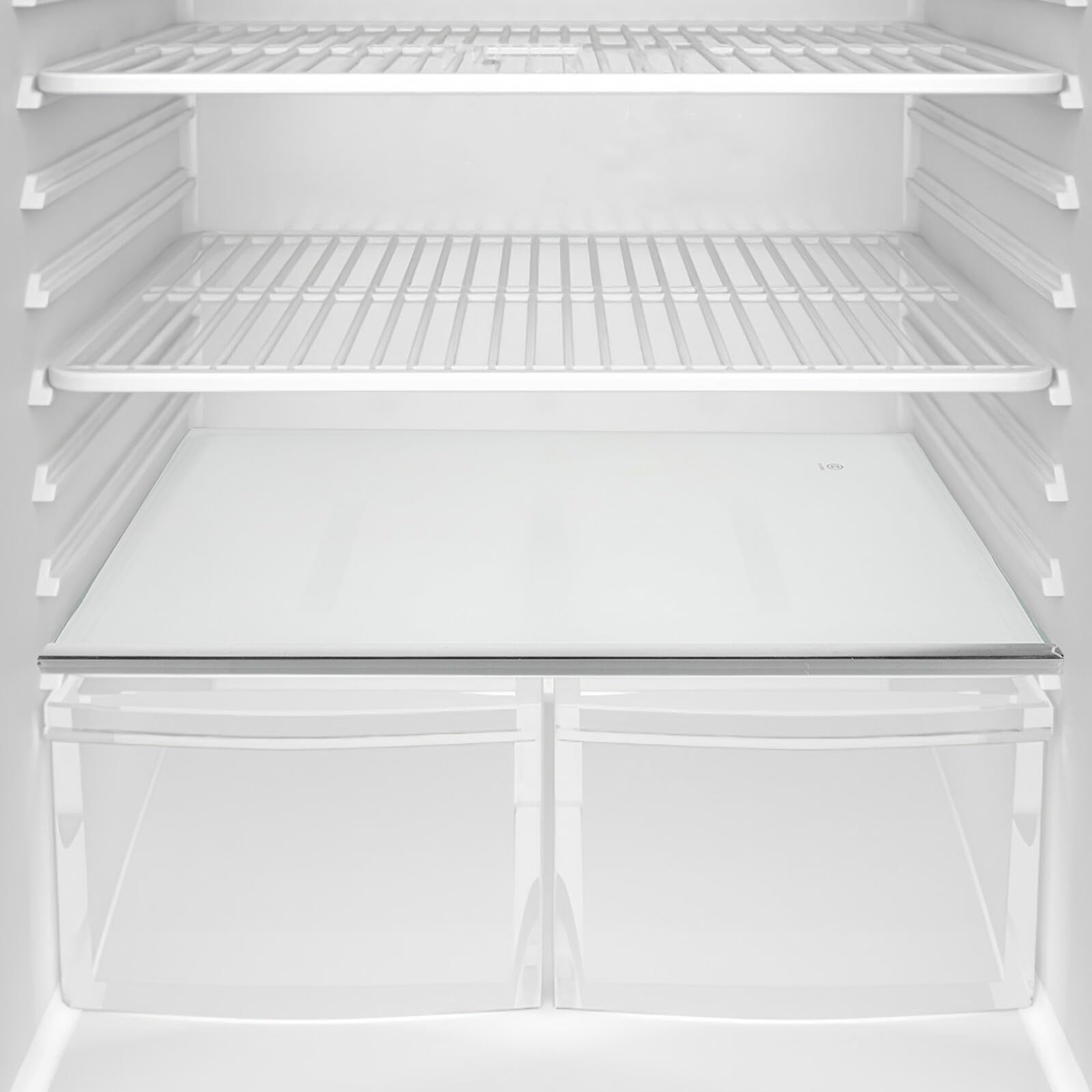 Operitacx Glasablage mit Stabiler Unterstützung Kühlschrank aus Gehärtetem Glas 30 X 27cm für Gefrierschrank und Lebensmittelbehälter im Haushalt