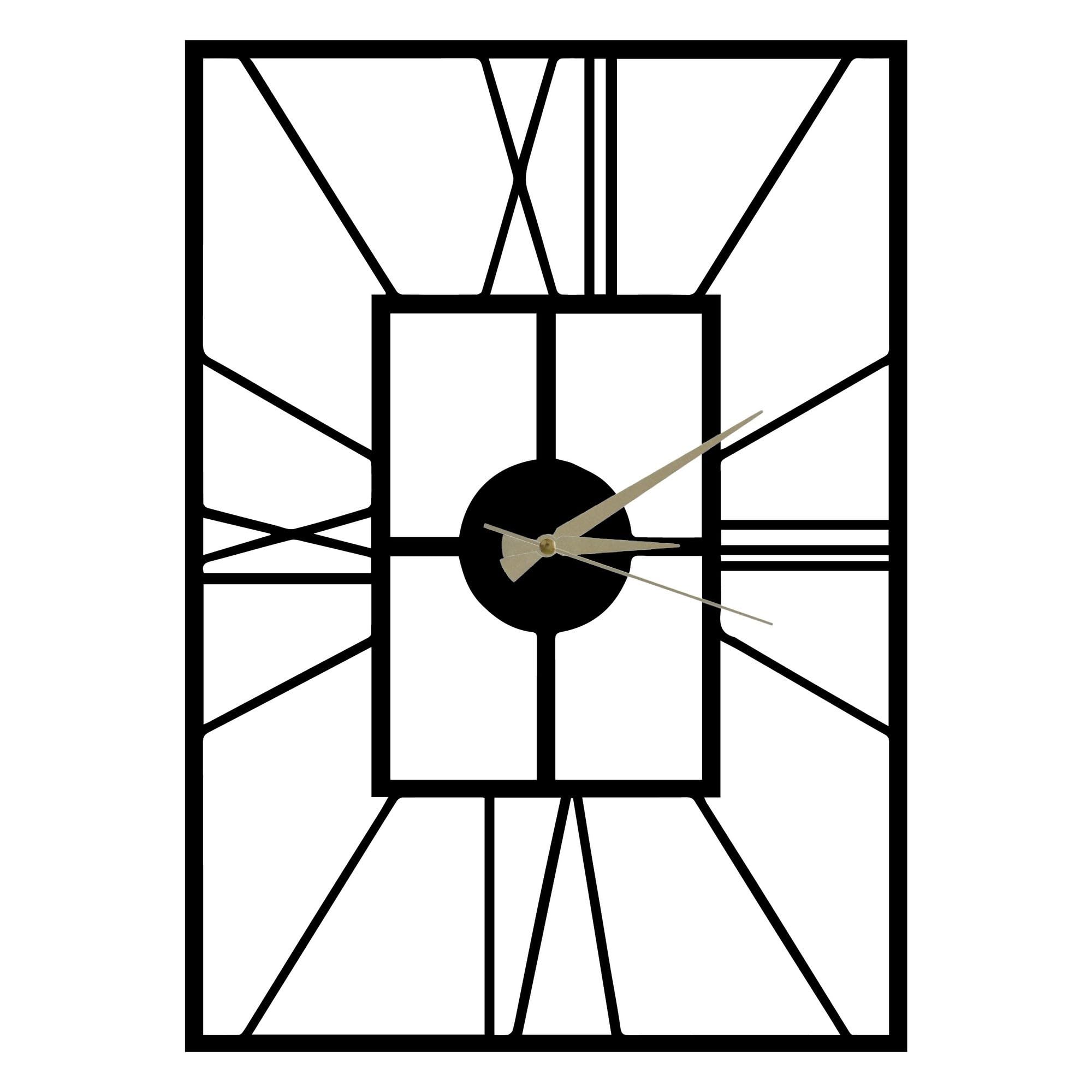 WELL HOME MOBILIARIO & DECORACIÓN Decorative Metal Square Wall Clock with Basic Style