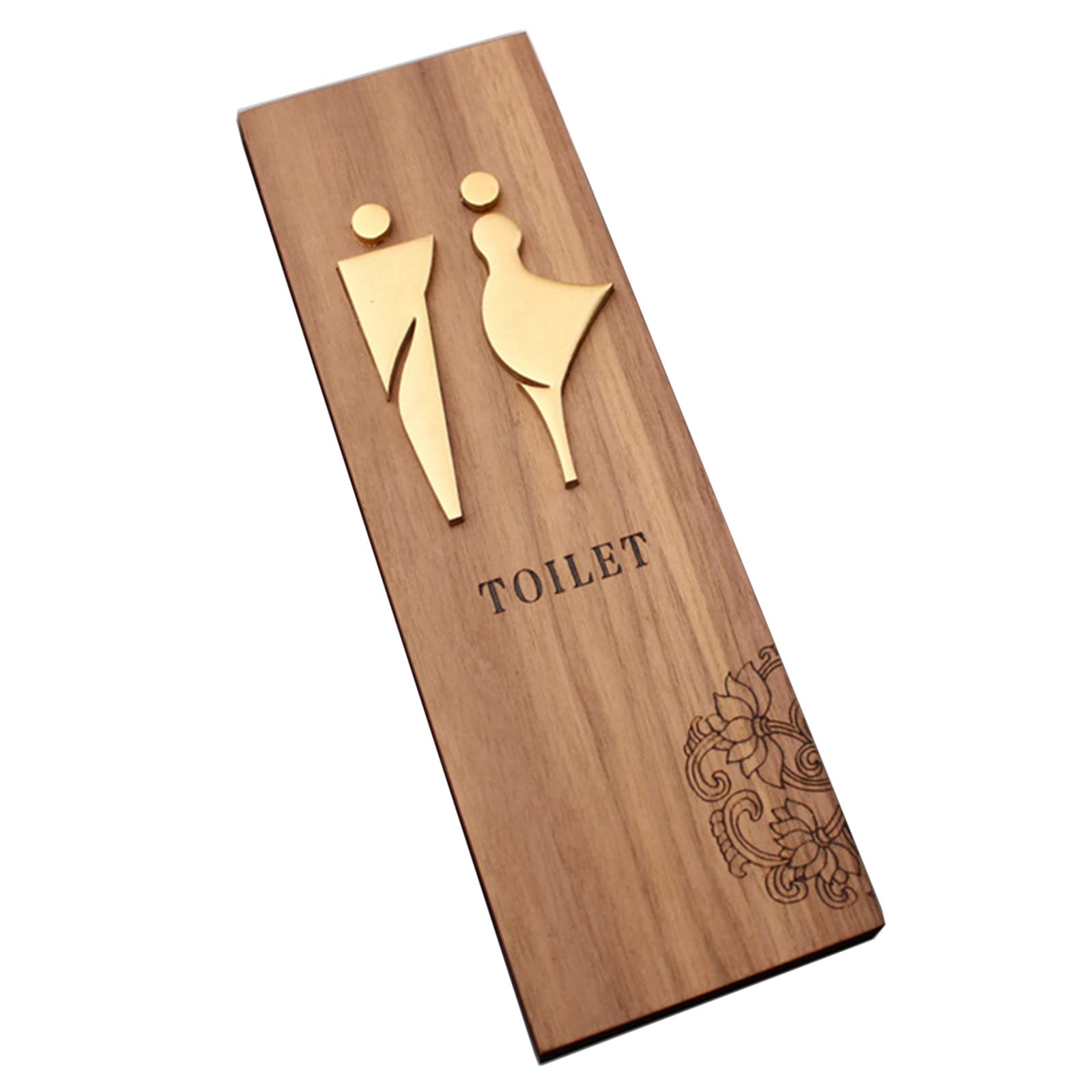 Jfgctyhxy Men's B Wo Athroom Sign, Retro Wooden Door(B)