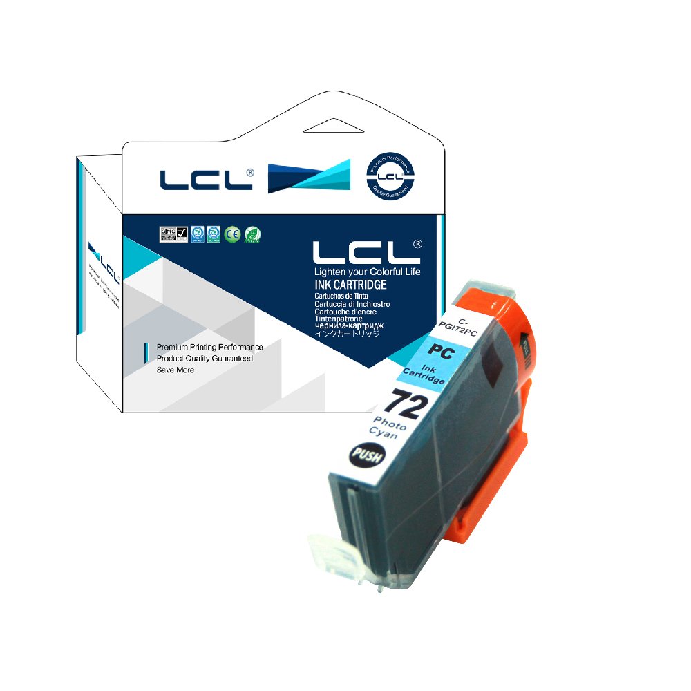 LCLPGI-72PC Photo Cyan Ink Cartridge Replacement for Canon 72 PGI-72 Replacement for Canon PIXMA Pro-10 PIXMA Pro-10s (1 Pack)