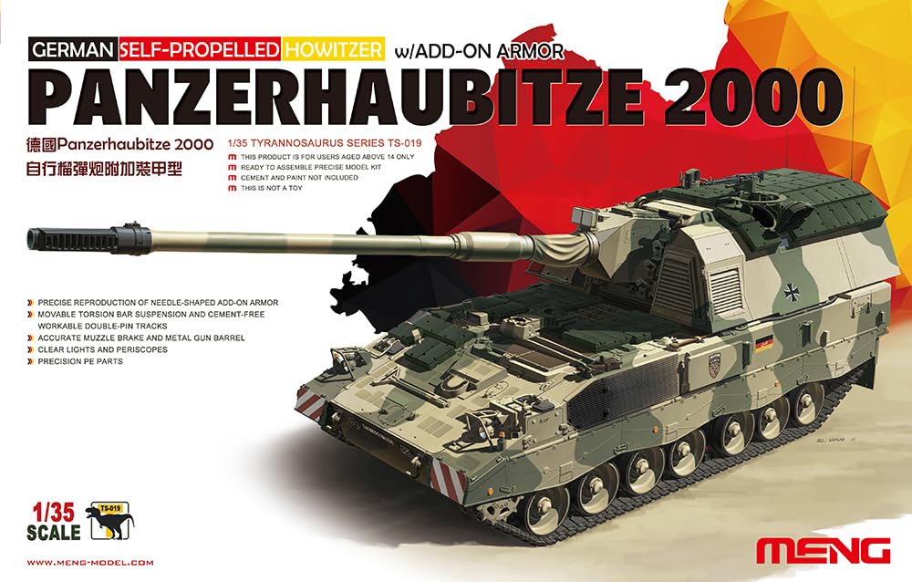 その他 MENG Panzerhaubitze 2000 1/35 Amazon | モンモデル 1/35 ドイツ PzH2000 自走榴弾砲増加装甲付き