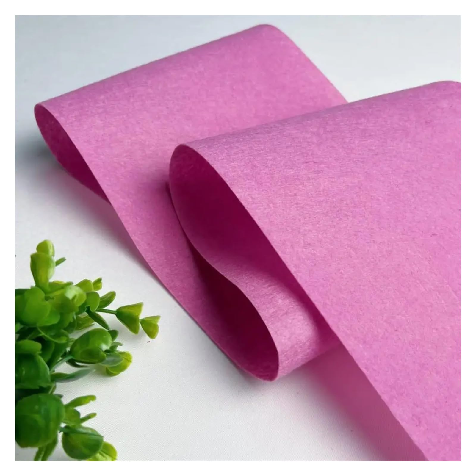 Feutrine Feuille de feutrine rigide 1/2/3 mètre, couleurs assorties, épaisse, idéale for vos projets couture et loisirs créatifs(Rose pink,200 x 85cm 1pc)
