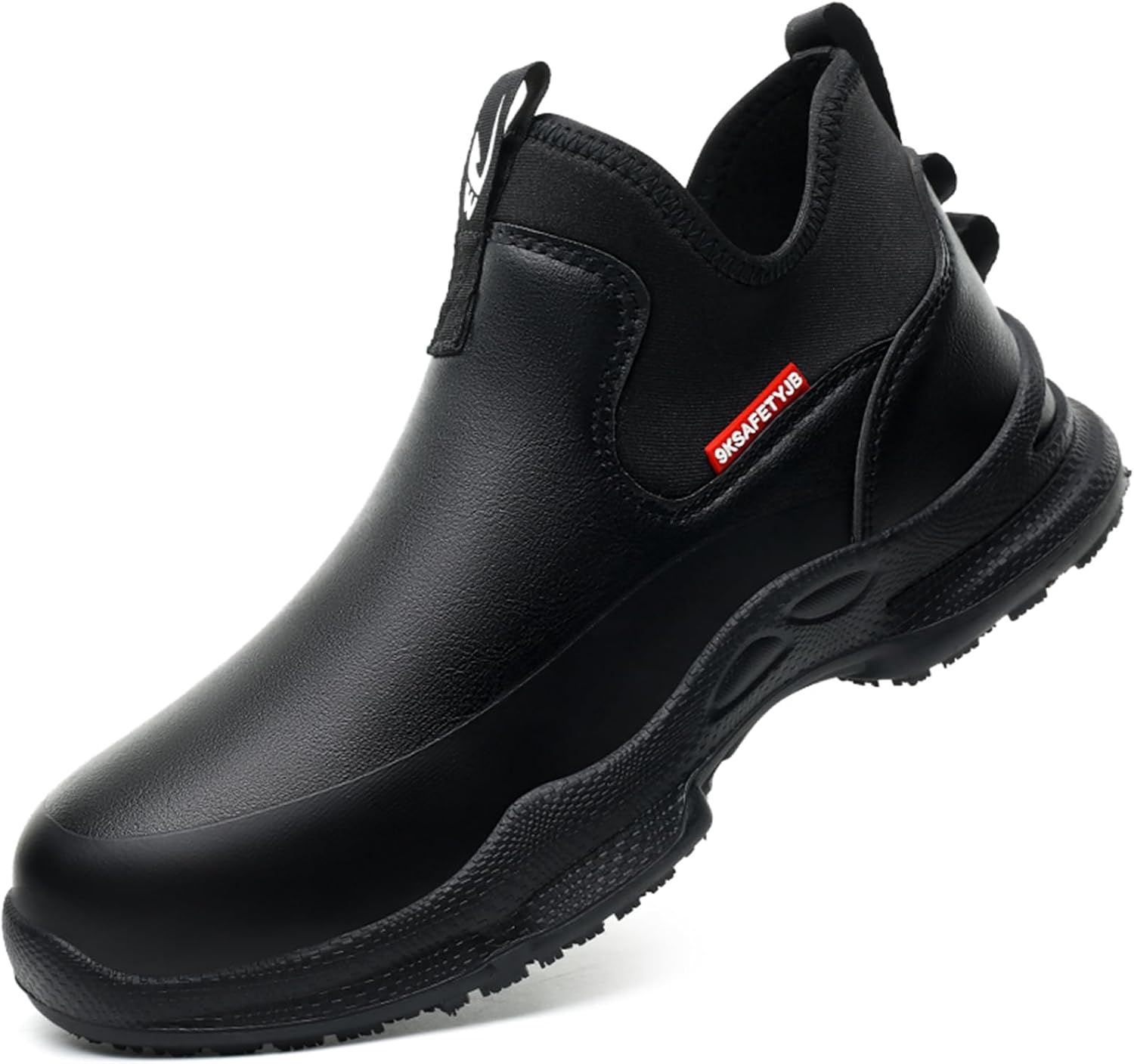 Dovicowski Men's Anti-Slip and Waterproof Work Shoes Comfortable Slip-on Shoes for Kitchen and Restaurant