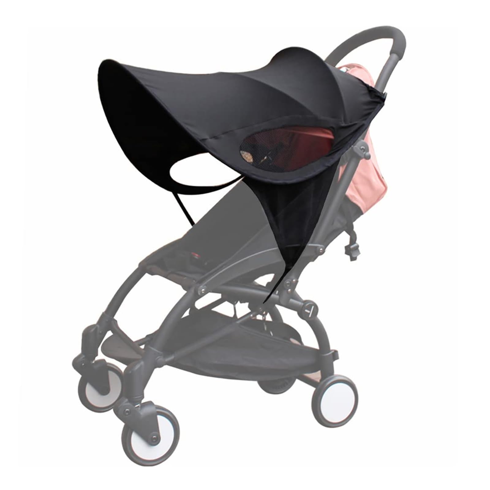 Pram Sun Shade - Universal Baby Stroller Sun Shade Cover UPF50+, black