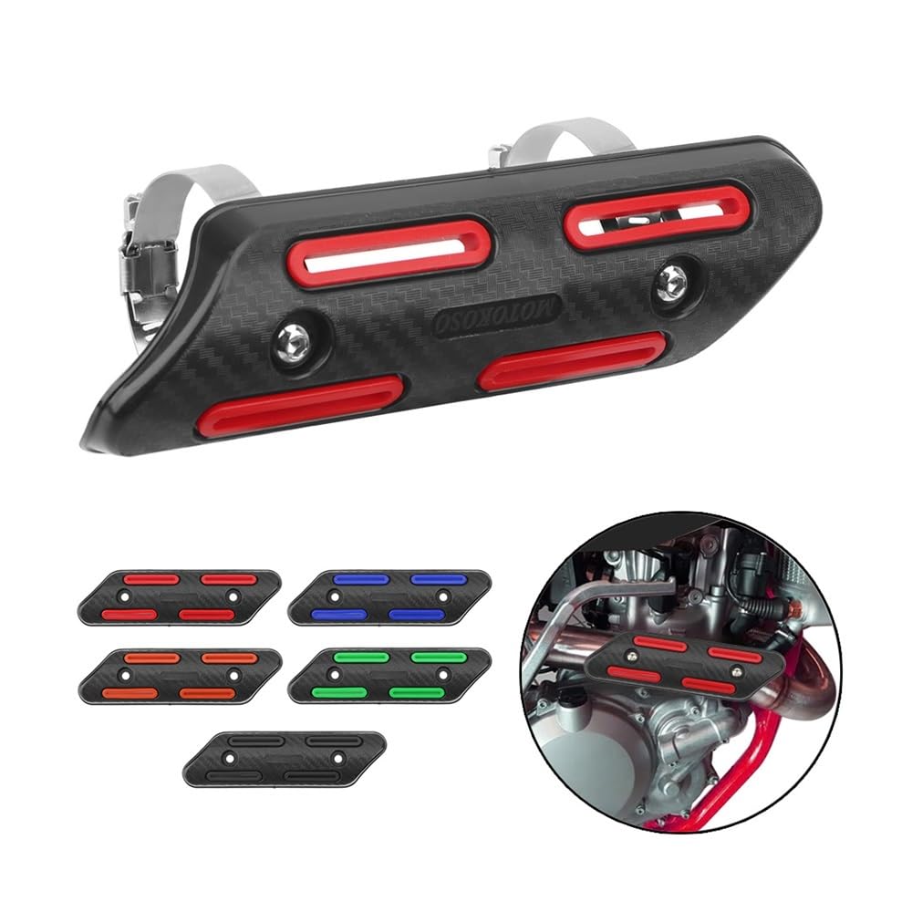 scudo termico scarico Per EXC SXF XC SX EXCF XCW 125 250 350 450 525 530 2019 2018 2017 2016 Protezione Antiscottatura Protezione Scudo Termico Di Scarico