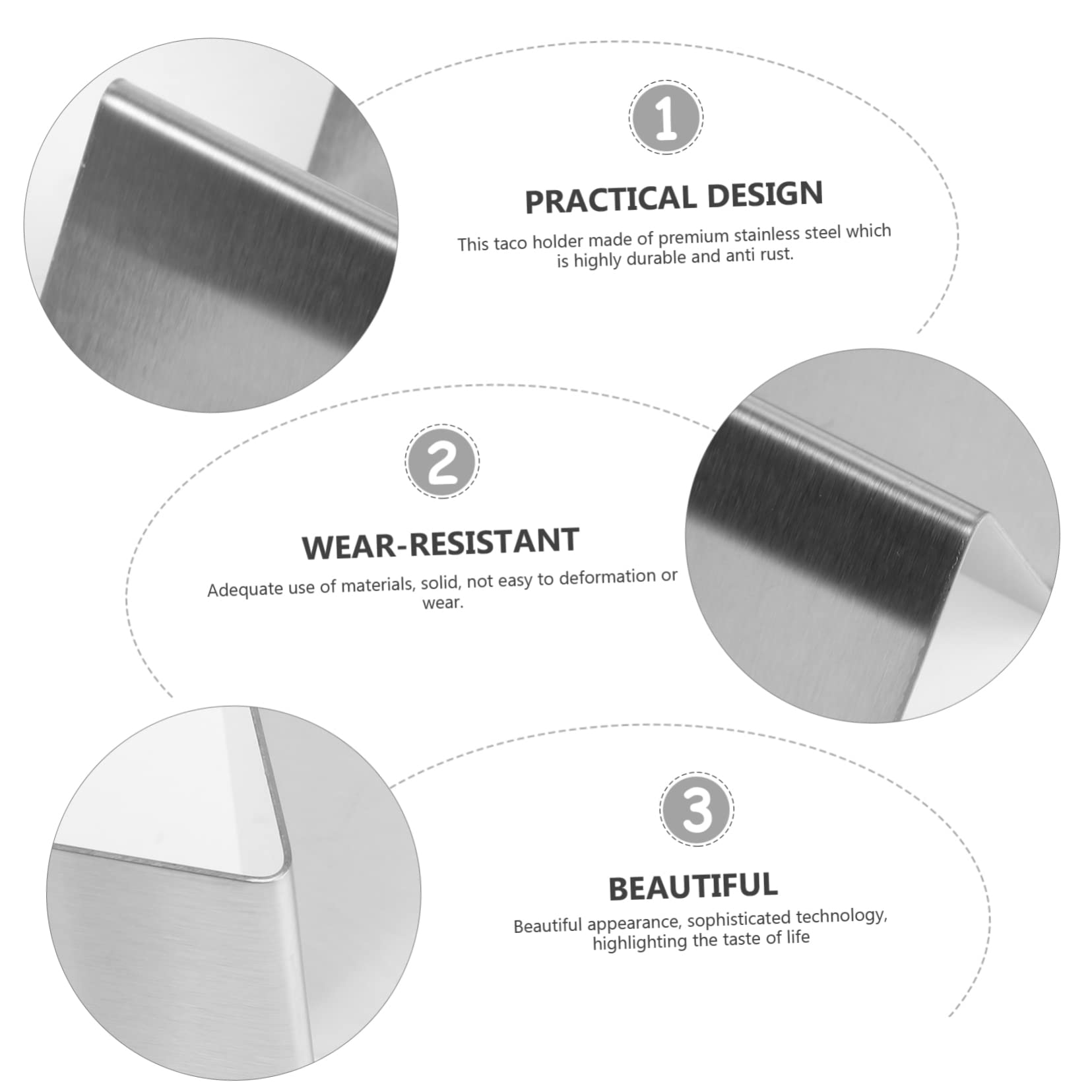 NAMOARLY 2pcs V-shape Tower Stand Stainless Steel Baking Rack Taco Racks for Griddle Baking Sheet Wire Rack Food Rack Kitchen Supply