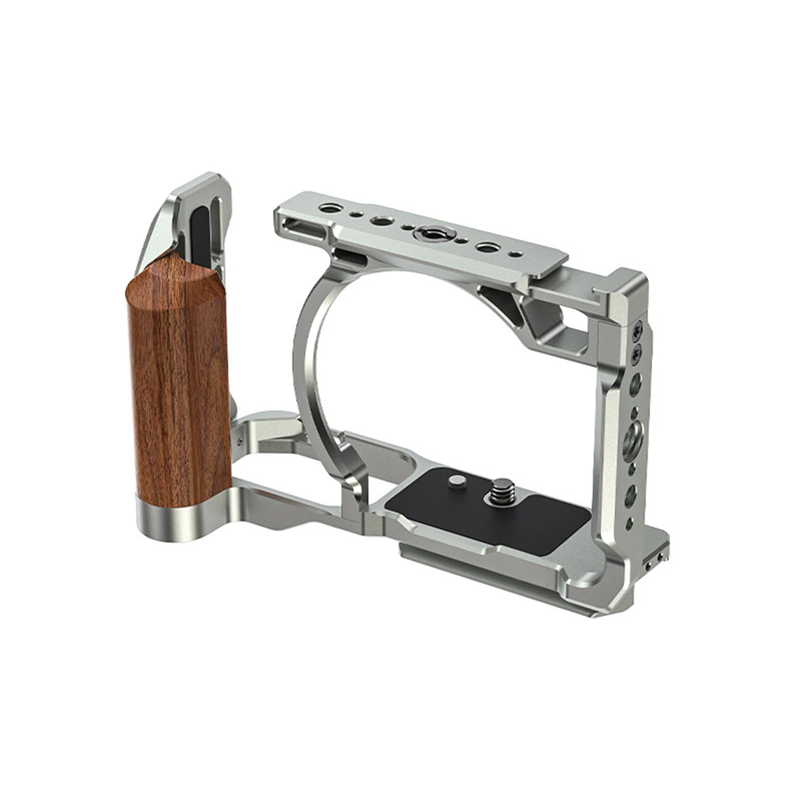 Telaio in metallo per ZR con impugnatura ergonomica in legno e molteplici punti di montaggio impugnatura