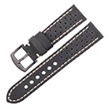 HFERHT Cowhide Watchbands 20mm 22mm Genuine Leather Vintage Wrist Strap Belt Compatible With Samsung Galaxy Watch 46mm Bracelet