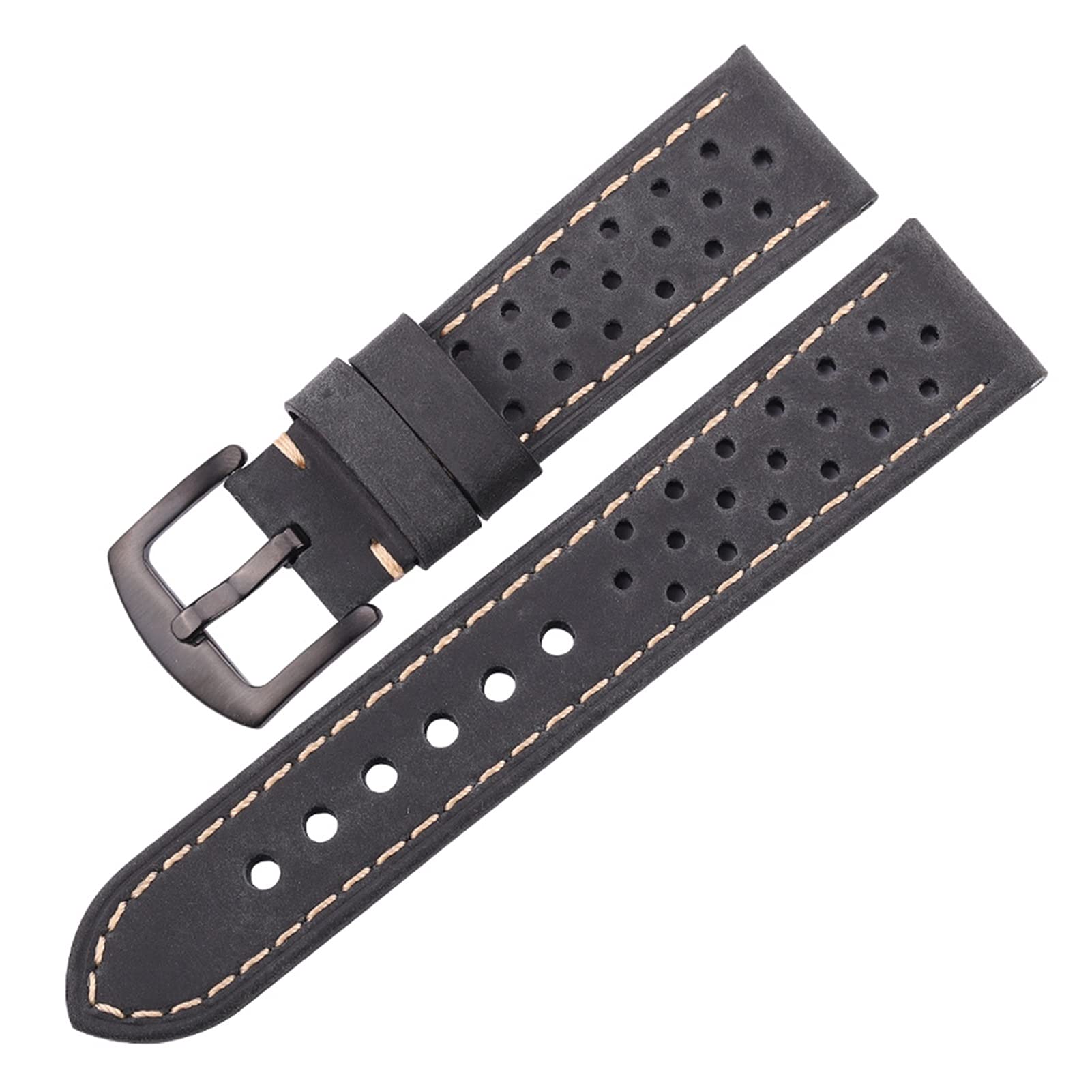 Bracelet de montre 22mm en cuir vintage pour remplacer votre montre connectée Huawei