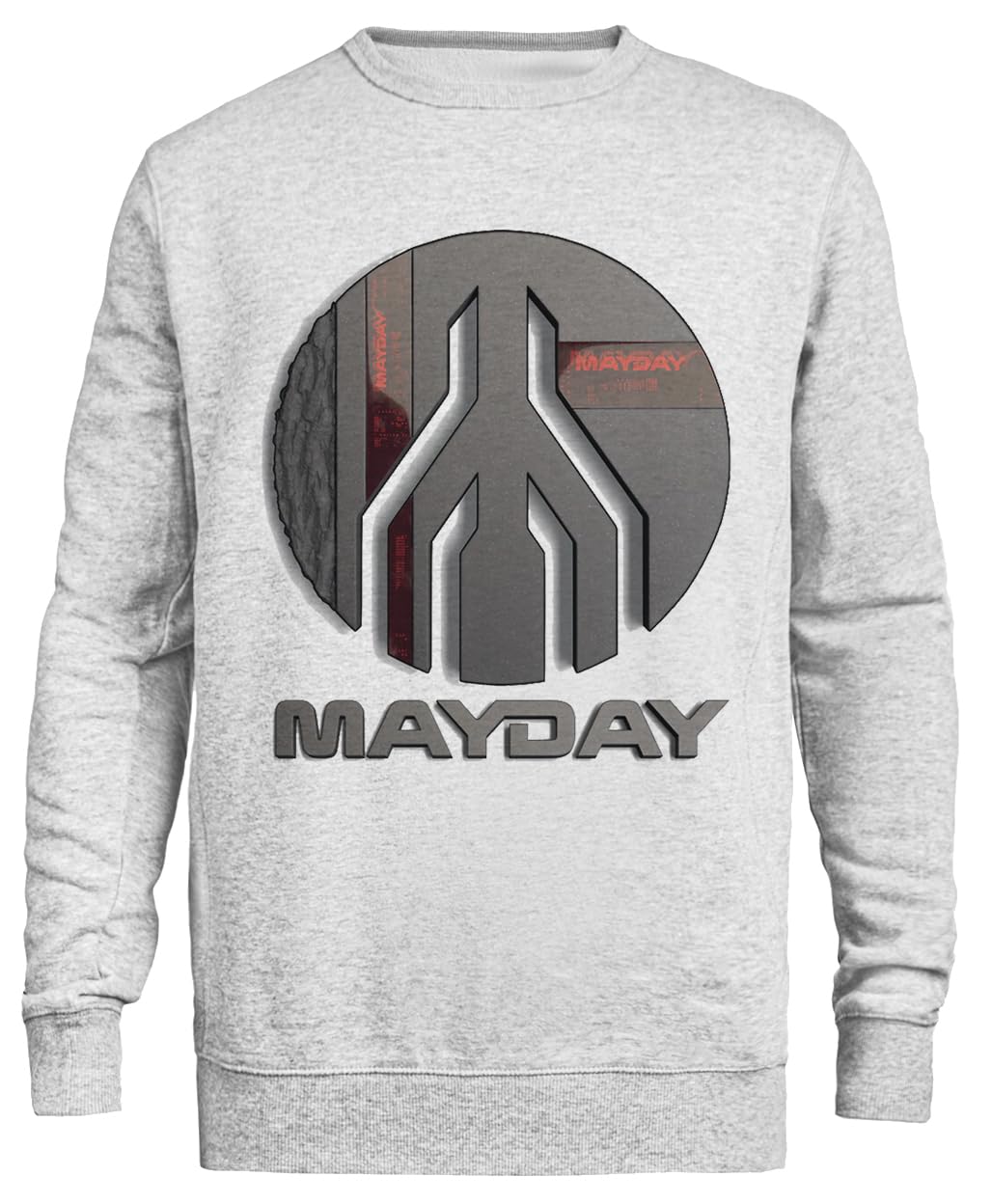 Collezione Mayday 2024 21 Sweatshirt Grigia Unisex Eco-Friendly Unisex Grey Sweatshirt Eco-Friendly Crewneck