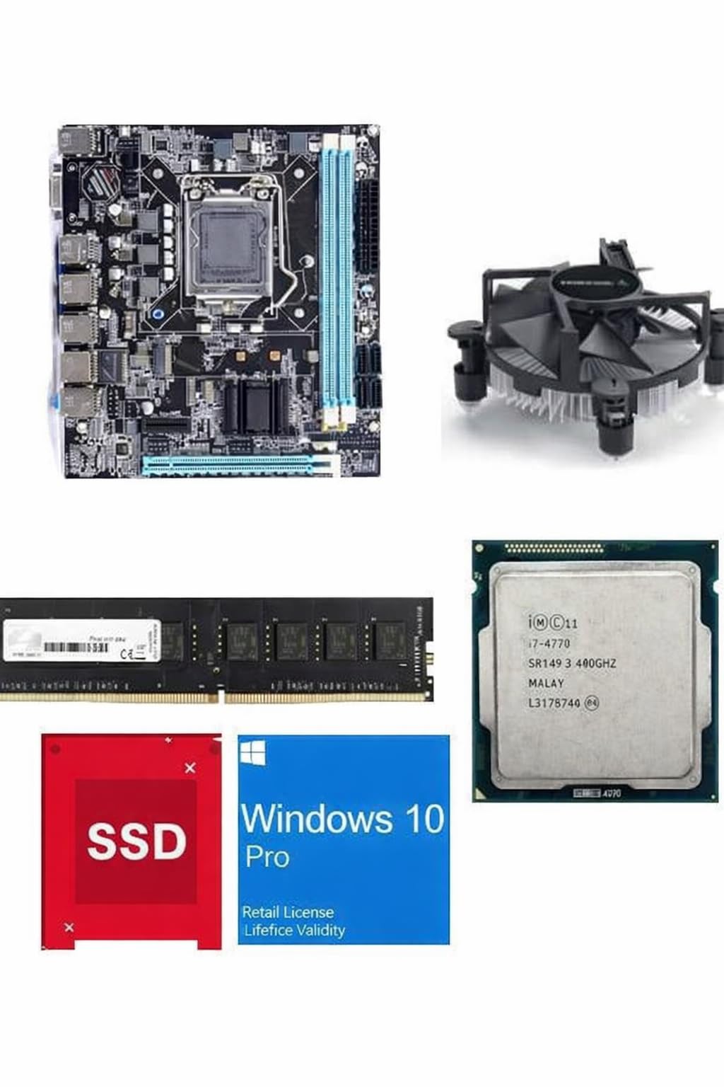 Amazon.in: Buy H81 Motherboard Complete Assembly Kit with Core i7