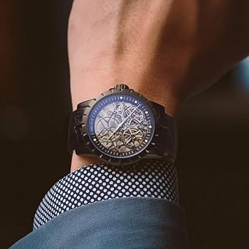 自動巻き 腕時計 OBLVLO ステンレススチール メンズ カラーシルバー Amazon.co.jp: OBLVLO カジュアルな時計ステンレススチールメンズ