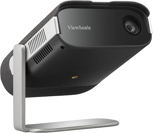 ViewSonic Proyector LED portátil M1X con soporte inteligente, altavoces Harman Kardon, batería incorporada, llave HV, ajuste de 4 esquinas,