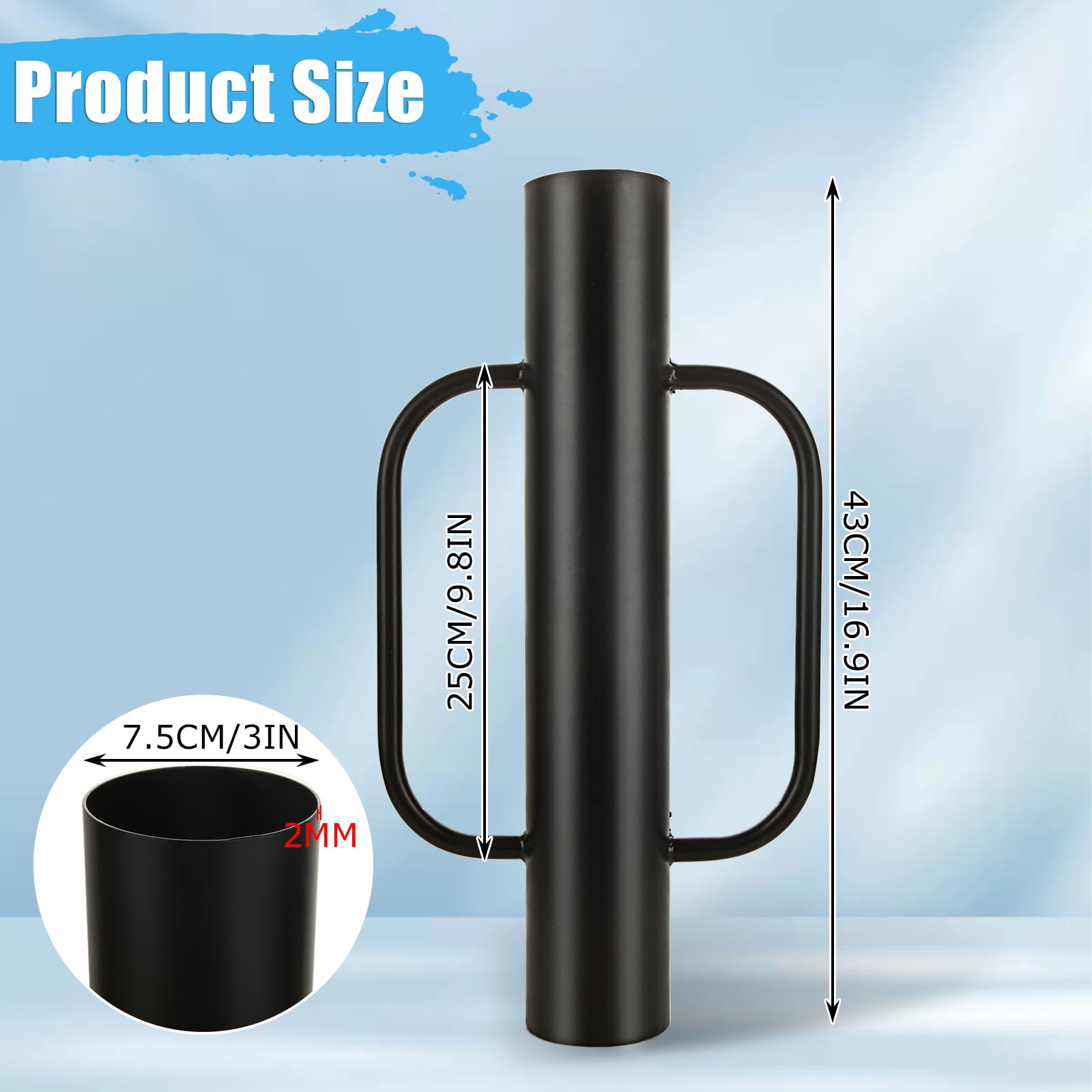 Pvc Post Driver Snapklik.com : LANIAKEA Fence Post Driver, 8LB T Post Driver/Rammer