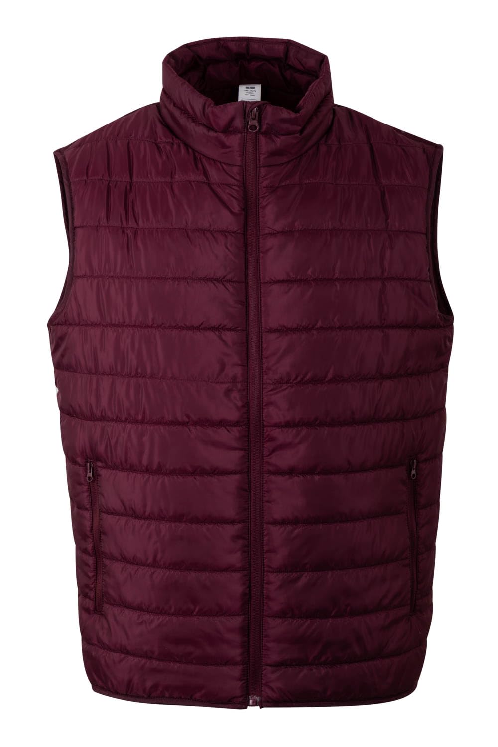 Mukua Melton; Chaleco Unisex Acolchado Ligero; Color Wine; Talla L