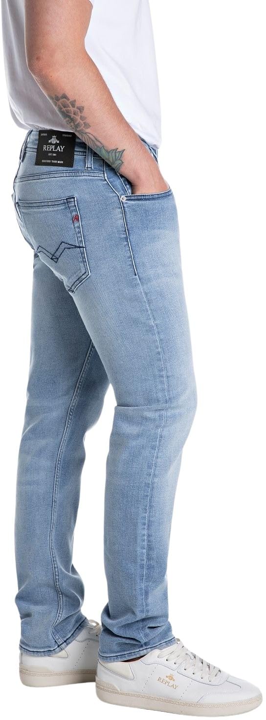 Replay Herren Jeans Grover Straight-Fit mit Comfort Stretch
