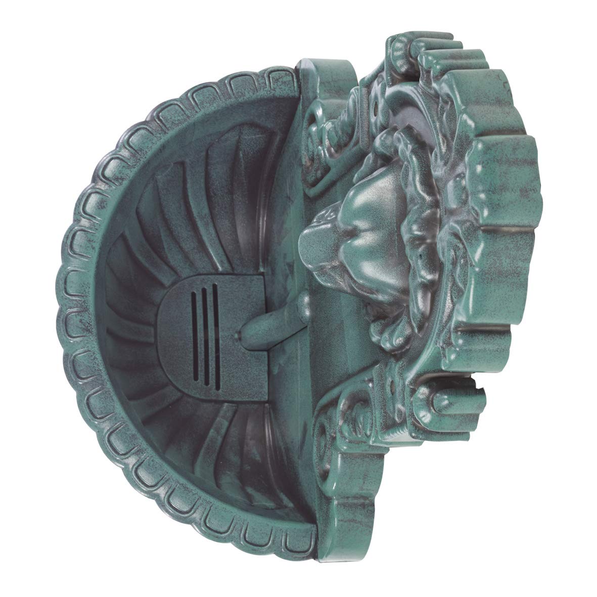 GardenKraft 13340 Lion Head Water Feature Wall Mounted Bird Bath