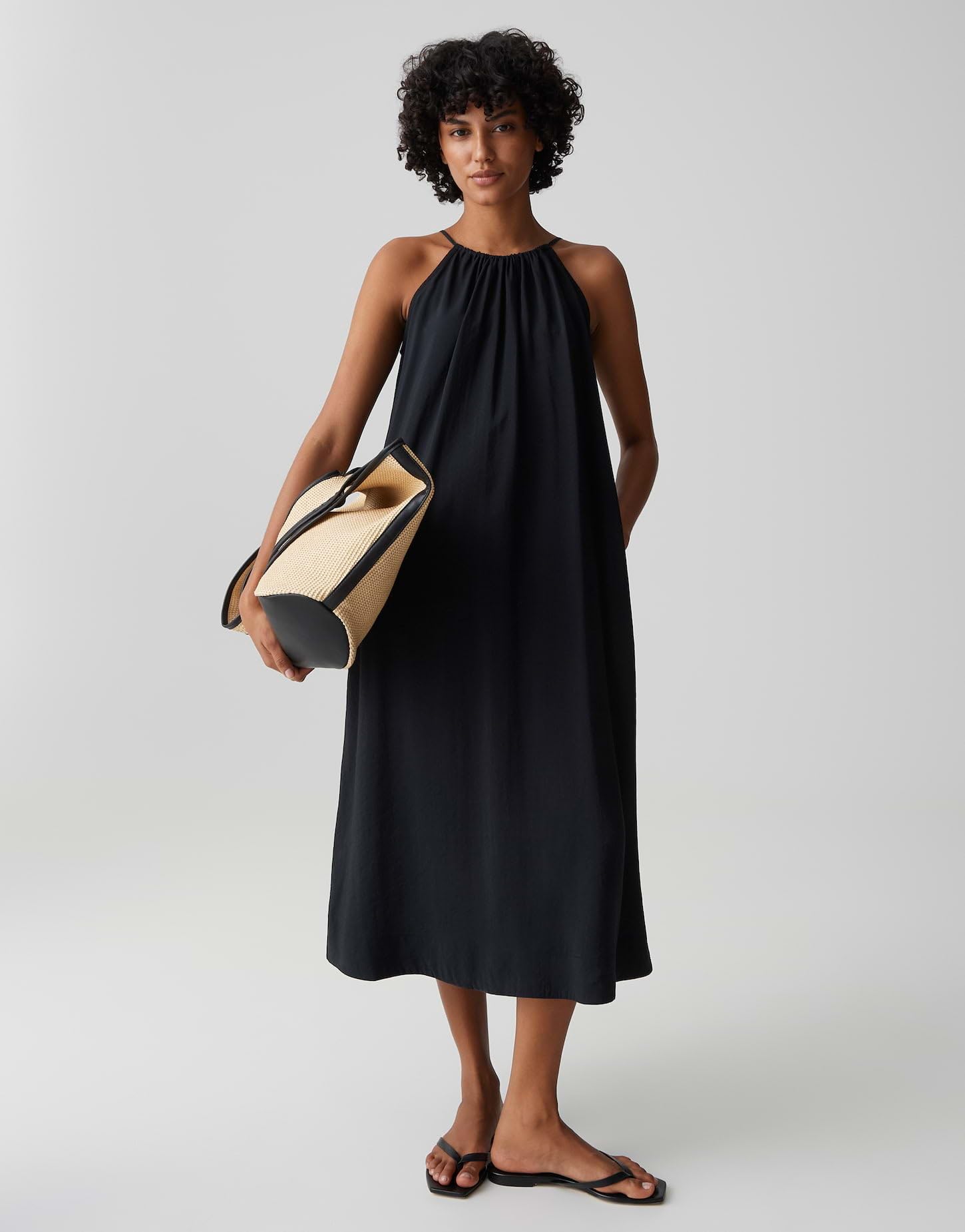 OPUS Damen Midikleid | Sommerliches Trägerkleid in A-Linie