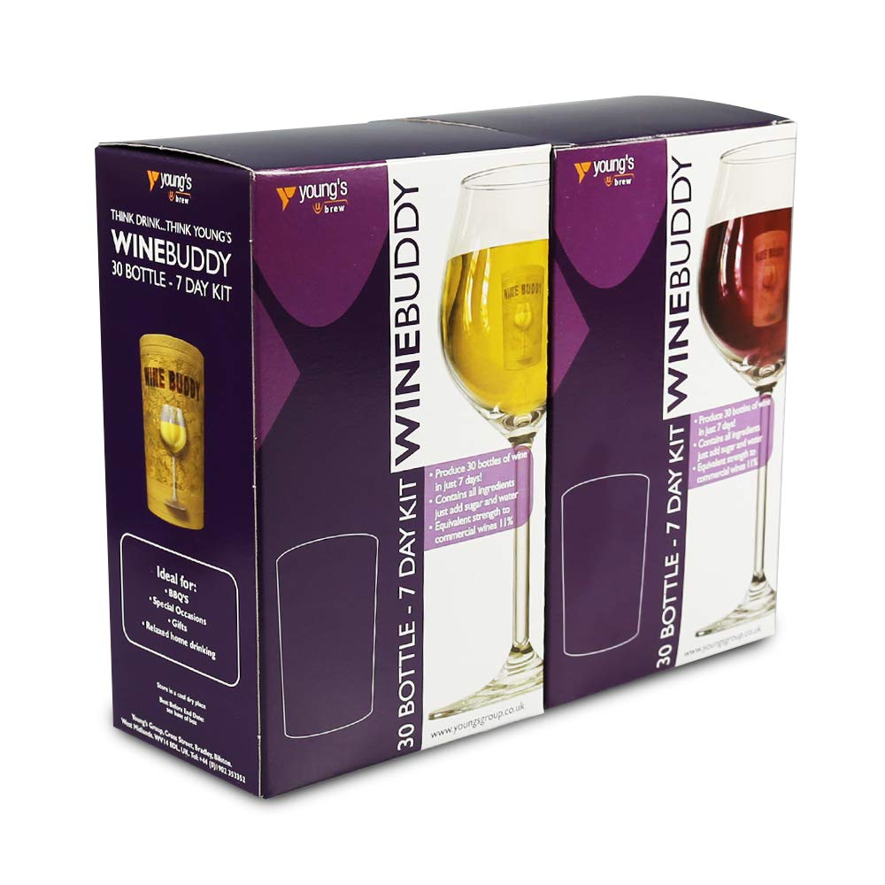 1 x Wine Buddy 30 Bottle Pinot Grigio & 1 x Wine Buddy 30 Bottle Merlot