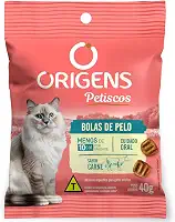 Origens Petisco Bolas de Pelo Para Gatos Adultos 40g