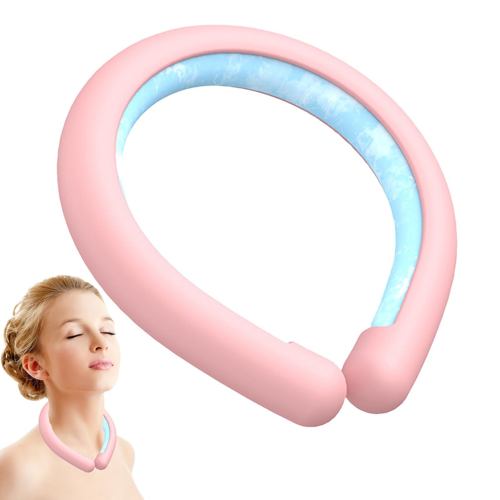 Wearable Cooling Wrap, Reusable Neck Cooler, Cold Gel Tube, Instant Chill Relief, Lightweight Flexible Design, Sweat- Use, Long-Lasting Effect, Perfect for Outdoor Activities, 13.9x17cm