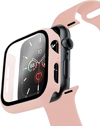 Vista 33 de Correa de silicona deportiva y funda con protector de pantalla para Apple Watch Series 11, Series 10, Series 9, Series 8, Series 7, Series 6 SE