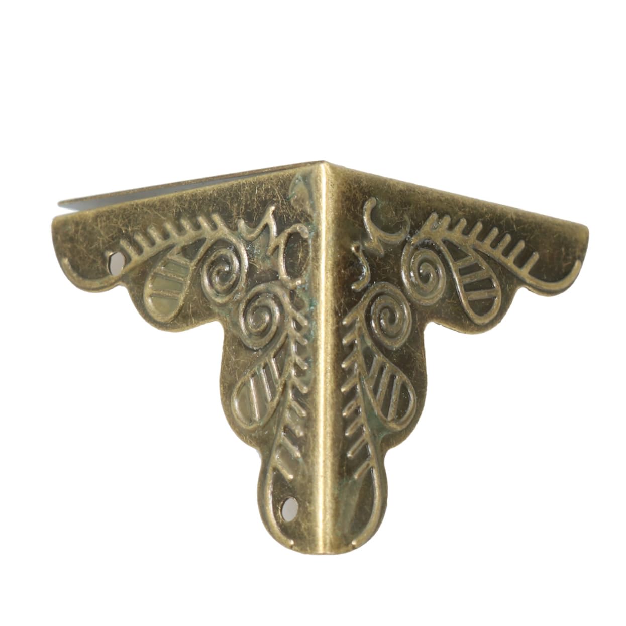 30 Stück Möbel Eckenschutz Antik Bronze - Dreieckig 25 Mm Kantenschutz