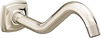 Vista 1 de Moen 161951NL Brazo de ducha curvado con brida de pared, níquel pulido