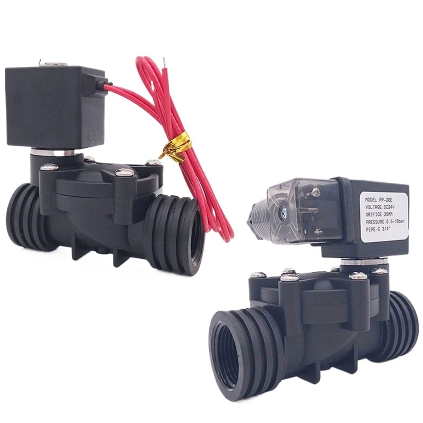 Électrovanne plastique normalement fermée 1 pouce EPDM AC220V D11011