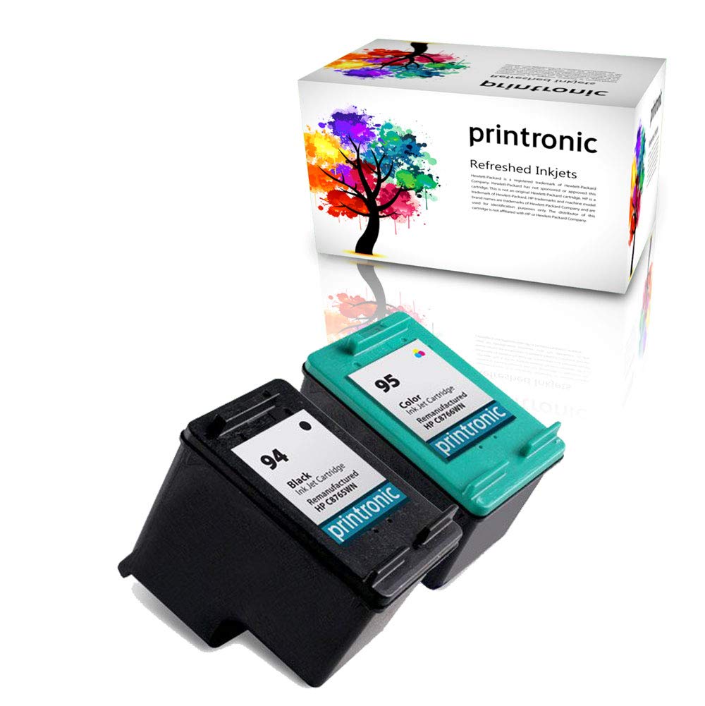 Remanufactured Ink Cartridge Replacement for HP 94 HP 95 (1 Black, 1 Color)