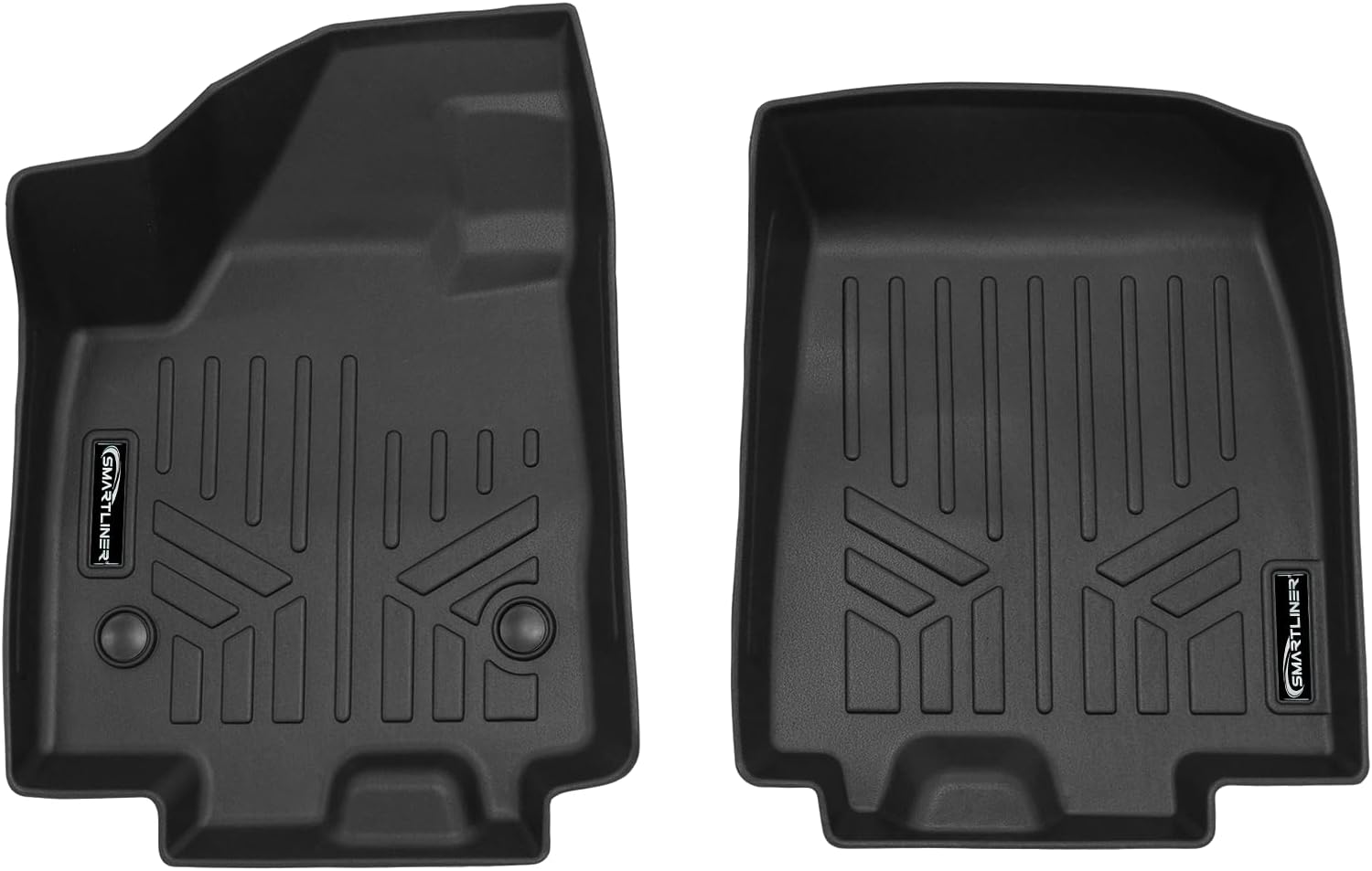 SMARTLINER Custom Fit All Weather 1st Row Floor Mat Liners Compatible with 2024-2025 Chevrolet Equinox EV