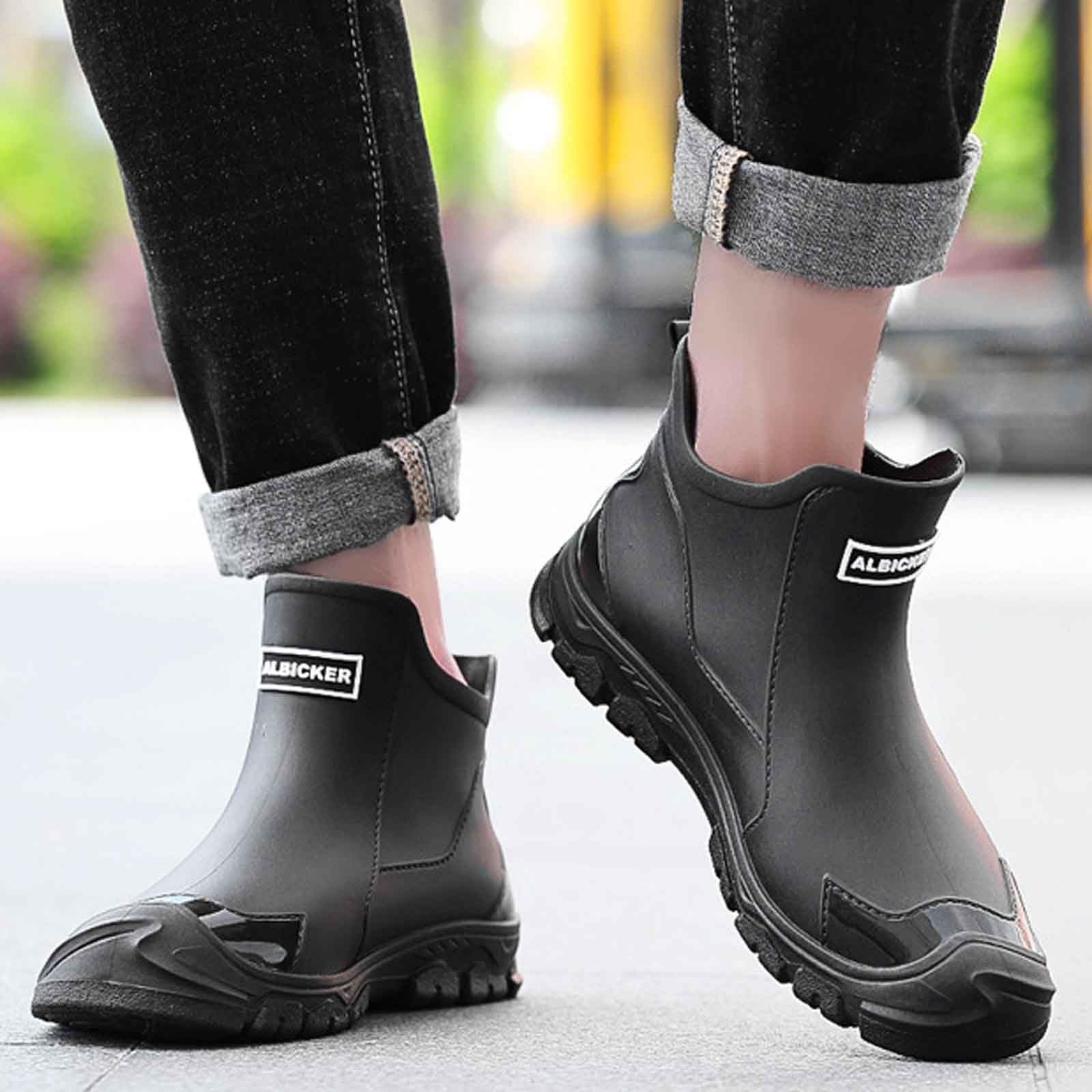 Genérico Suave y Ligero Botas de Agua Trabajo Hombre Impermeable Antideslizante Adecuado para Días Lluviosos y Ambientes Húmedos 38-46EU/2026
