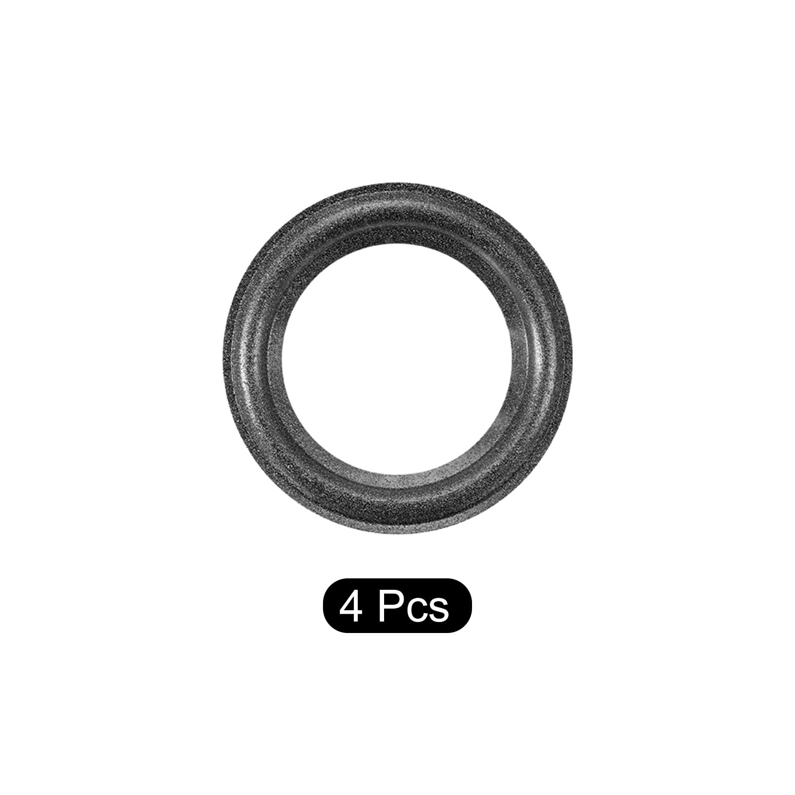 2 Anneaux En Mousse Pour Haut-parleur - 4,5 Pouces - Noir - Réparation DIY - 4