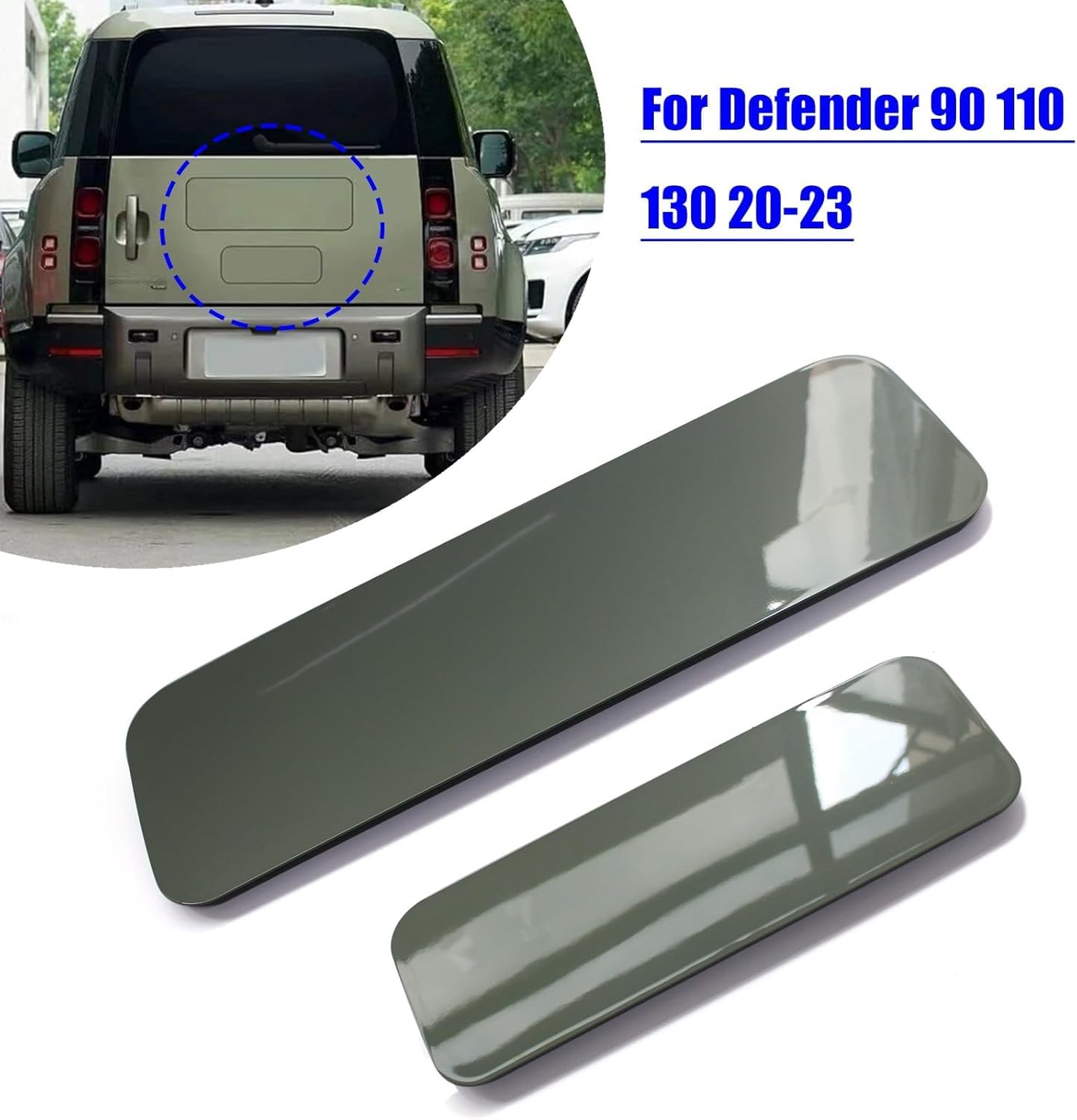 Piastra di Copertura per Foro Ruota di scorta per portellone Posteriore per Land Rover Defender 90/110/130 2020-2024 - 6 Colours