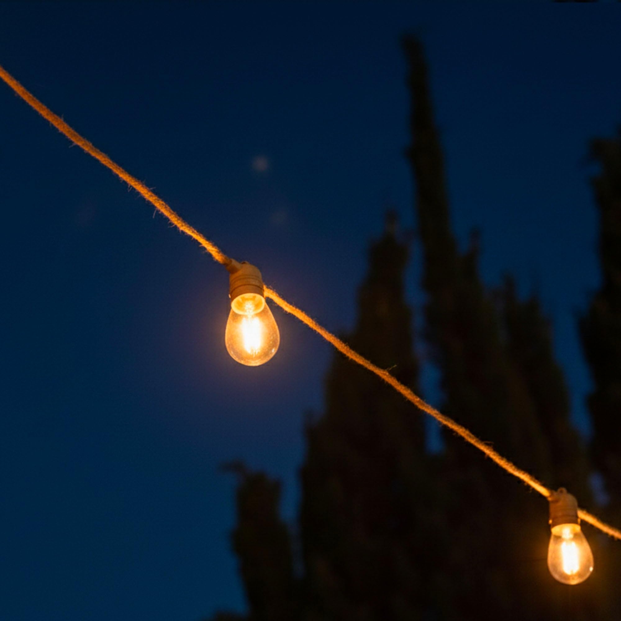 FANTASY CORD SOLAR Solar-Lichterkette mit 20 transparenten LED-Lichtern, warmweiß, 13 m