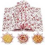 ChristmasDonutPaper CLUEWR - 100 hojas de papel encerado de Navidad, sándwiches (donas de Navidad)