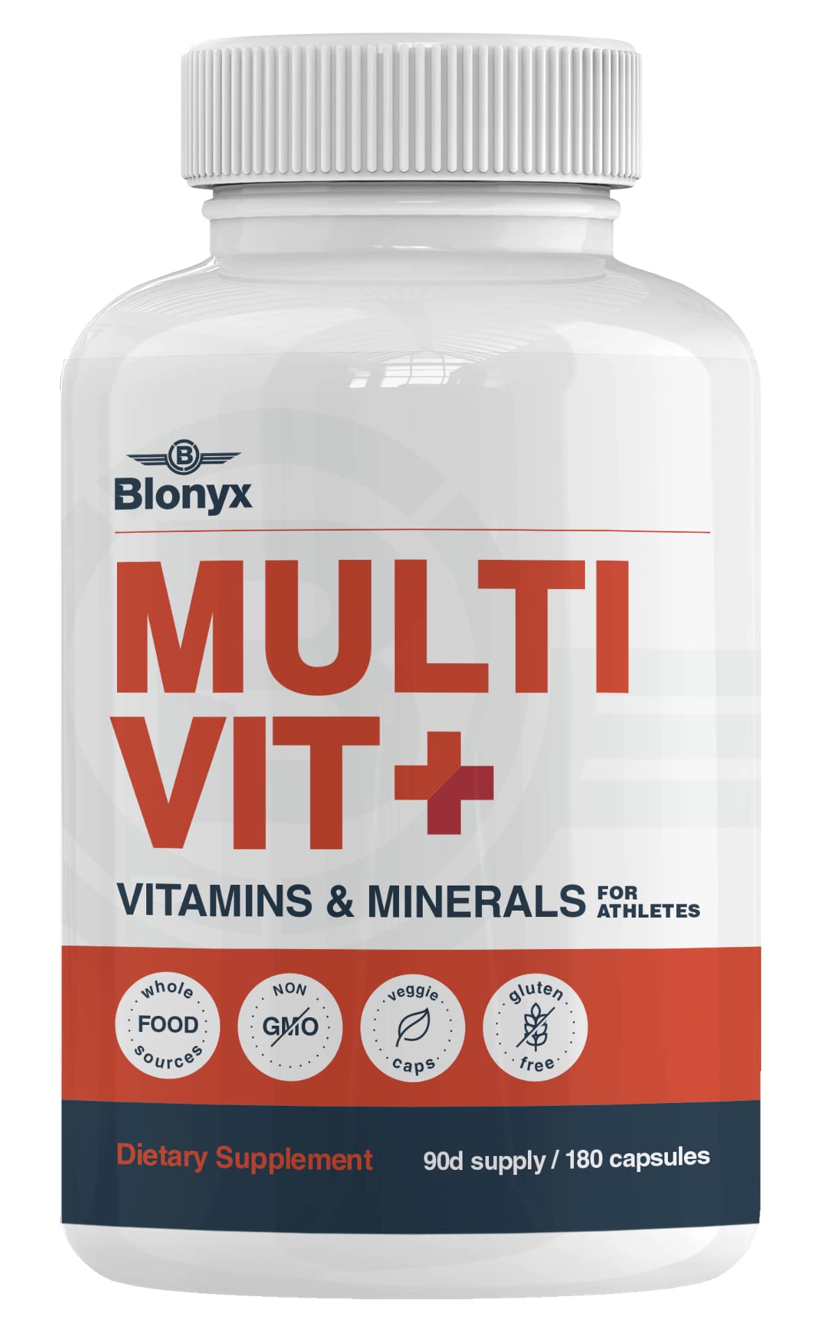 Multivit+ Athlete's Multivitamin - Whole Food-Sourced Nutrients, Supports Performance & Muscle Health, 90 Day Supply