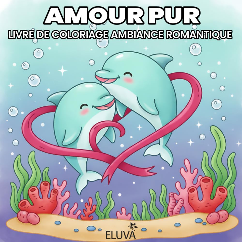 Amour Pur – Livre de Coloriage Ambiance Romantique: pour adultes et ados, rempli de scènes douces mettant en scène des couples d’animaux câlins, avec ... – dessins adorables et agréables à colorier