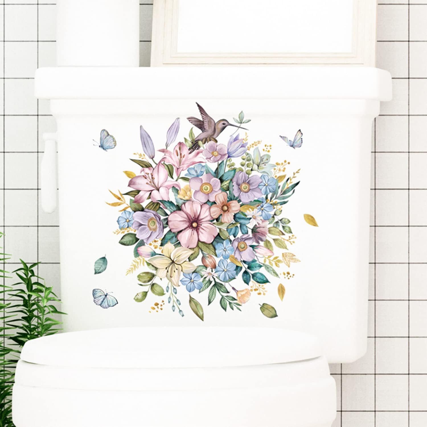 INKFENCE 20 cm Flower Wall Stickers Toilet Seat, Kitchen, Water Tank Stickers Self Adhesive Sticker (Pack of 6) (B0D6Z4Q6M6) Amazon Price History, Amazon Price Tracker