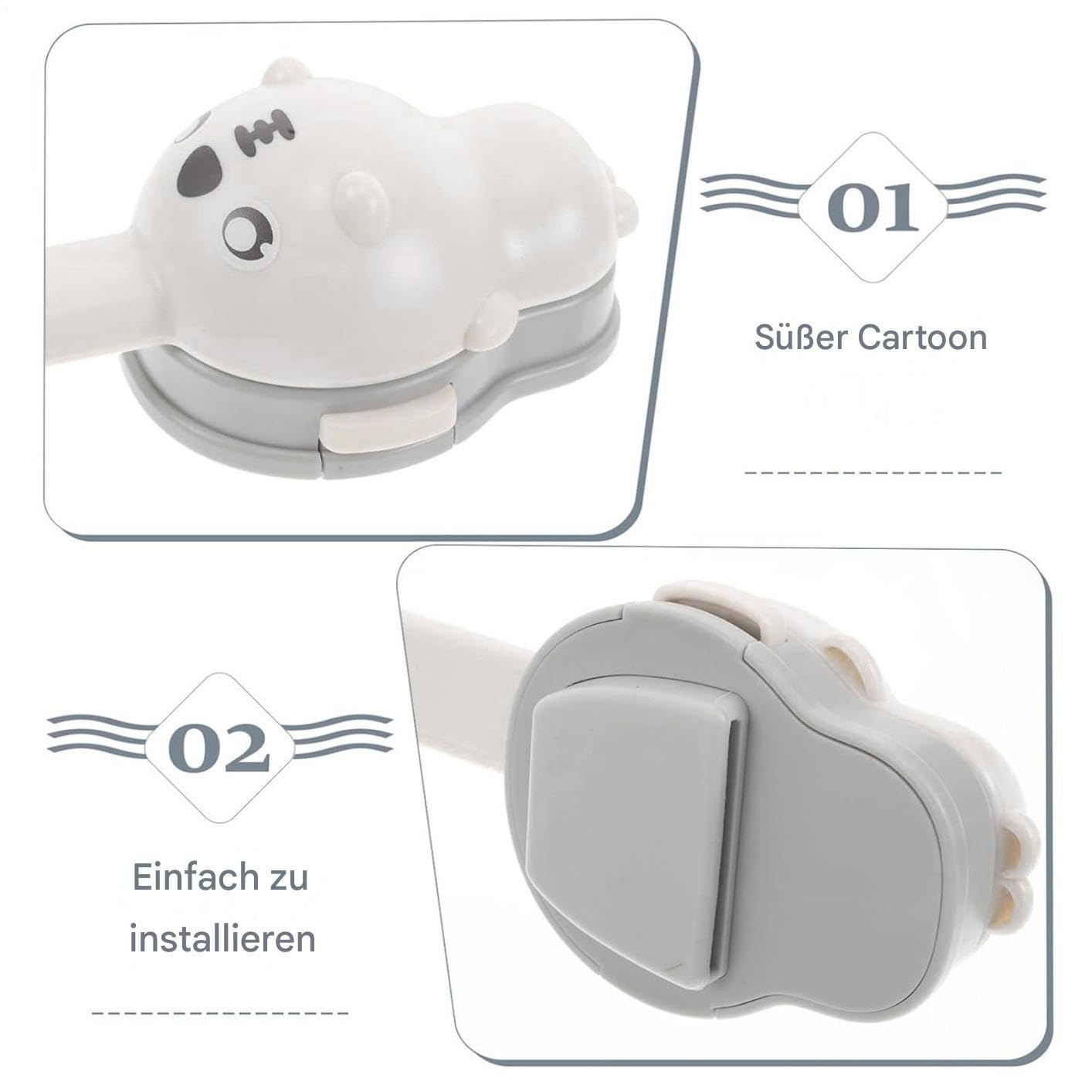 Generisch Wasserhahn-Griff-Verlängerungs-Set, Waschbecken Armatur Griffverlängerung mit kindgerechtem Design | Ersatzteil Badezimmer Zubehör Für Küche Pflegeheim Badewanne Gesicht Waschen