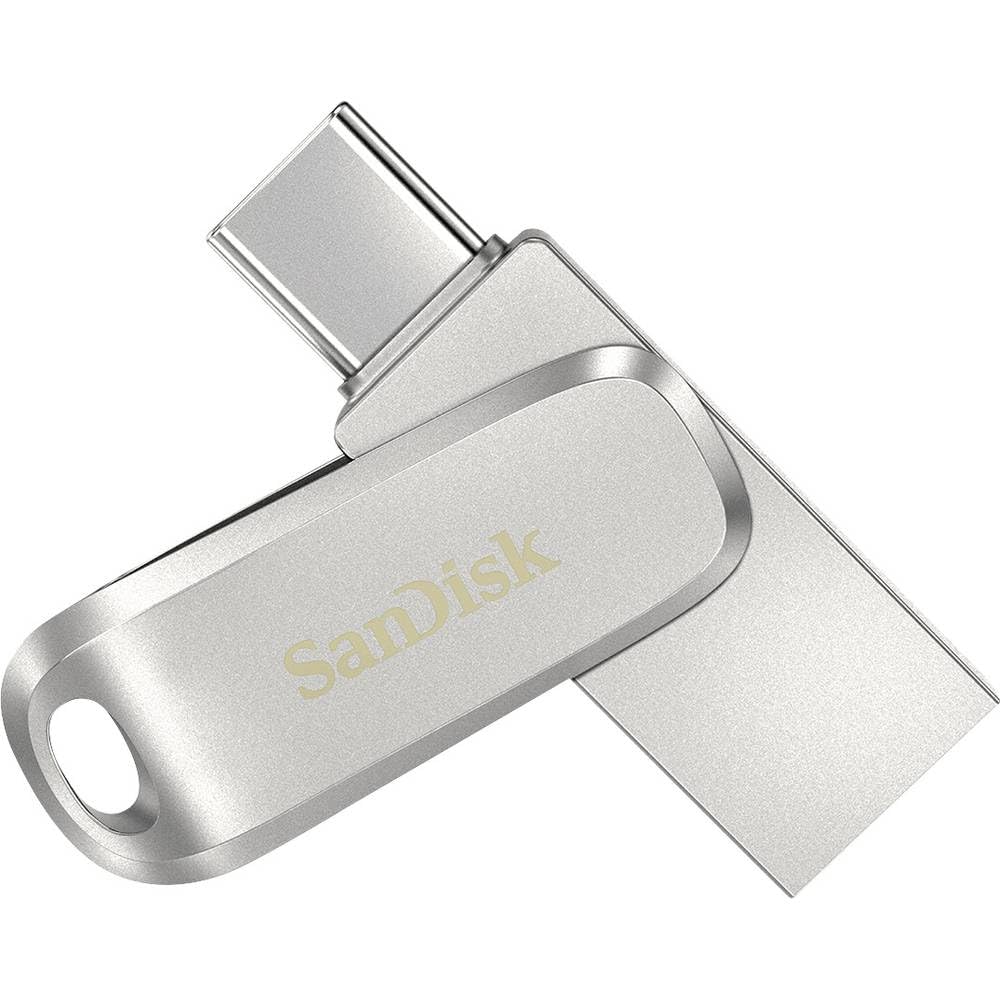 SanDisk 256GB Ultra Dual Drive Luxe USB Type-C – SDDDC4-256G-G46, Silver