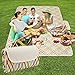 Holres Coperta da Picnic, Telo Pic Nic Impermeabile Leggero Pieghevole Coperta da Spiaggia con Manico Plaid Coperta da Campeggio per Spiaggia, Escursionismo, Campeggio, Viaggi(145 x 200 cm)