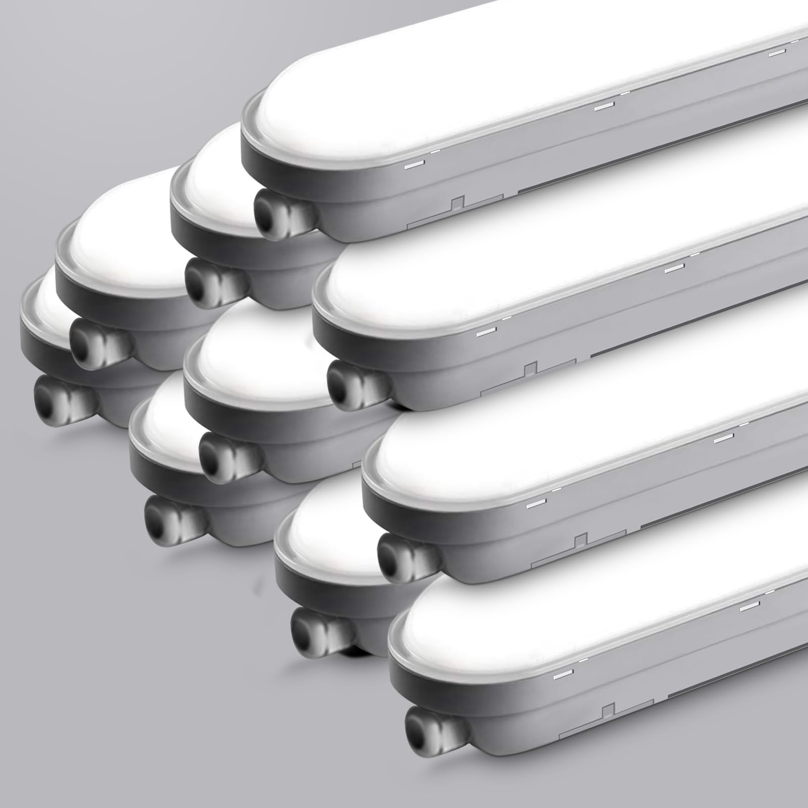 TONFFI Feuchtraumleuchte LED, Feuchtraumlampe, IP65 Kellerlampe für Garage Werkstatt