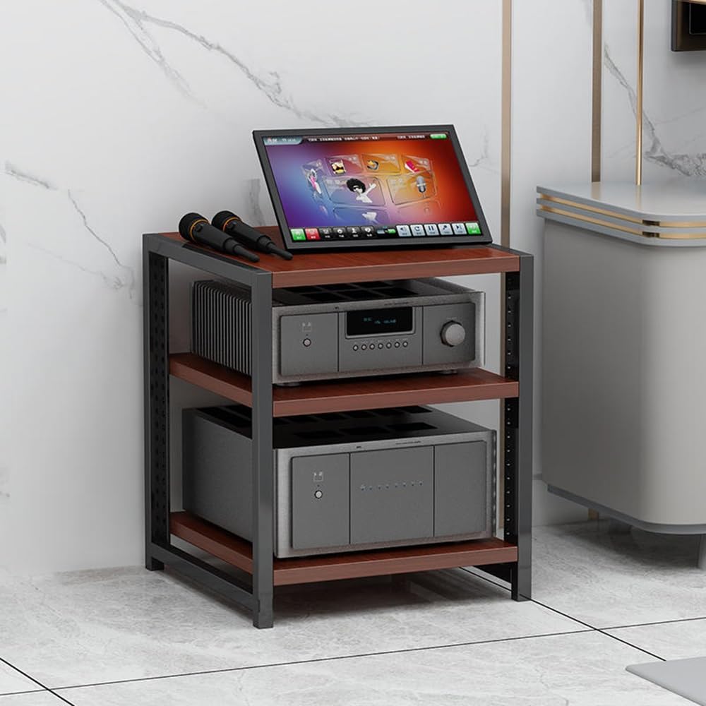Supporto girevole regolabile in legno a 3 livelli, HiFi o Tower con ripiani in vinile Sto & Ste Conent, ideale per gli amanti della musica