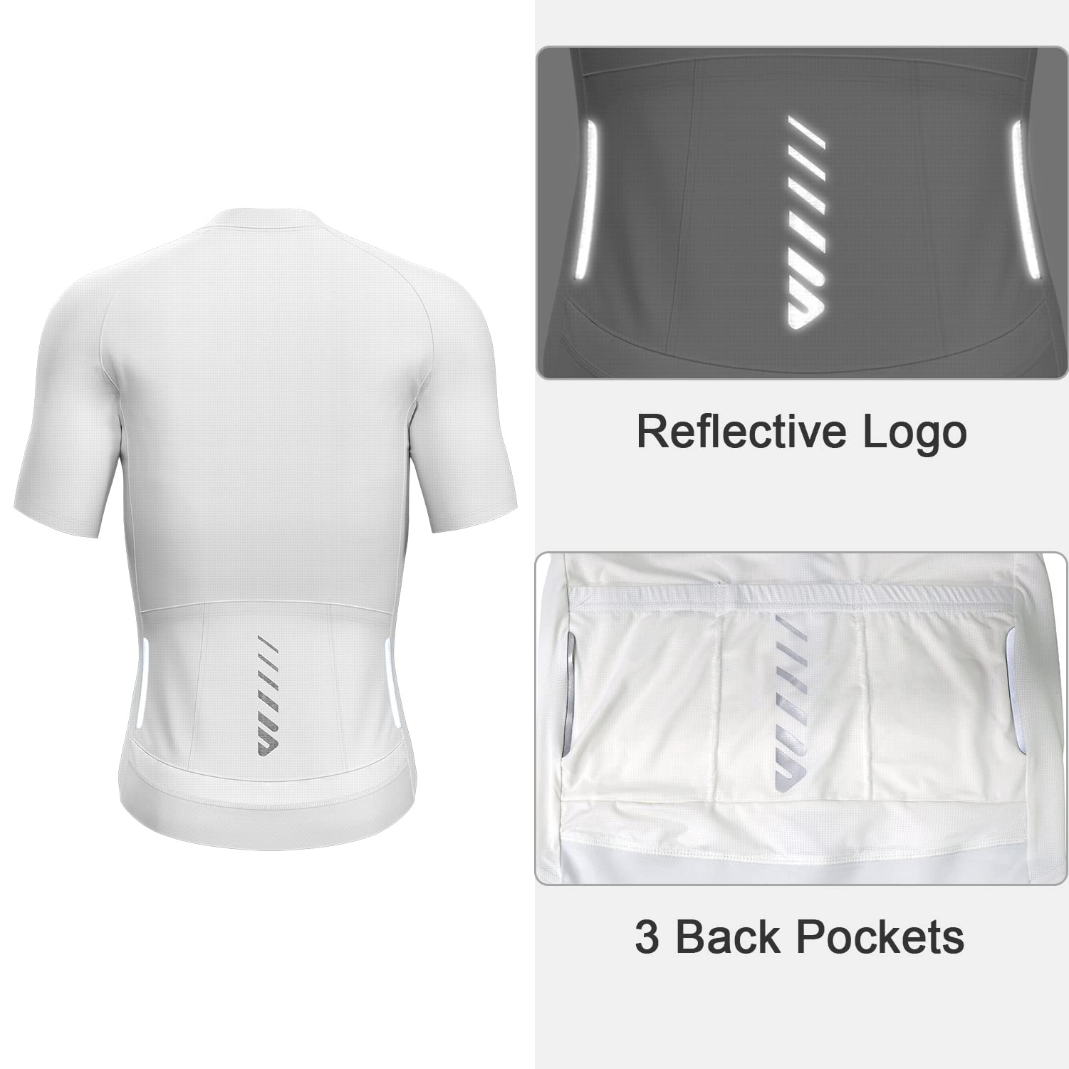 Lo.gas Maglia Ciclismo Uomo Manica Corta Traspirante Asciugatura Rapida Bici Estate