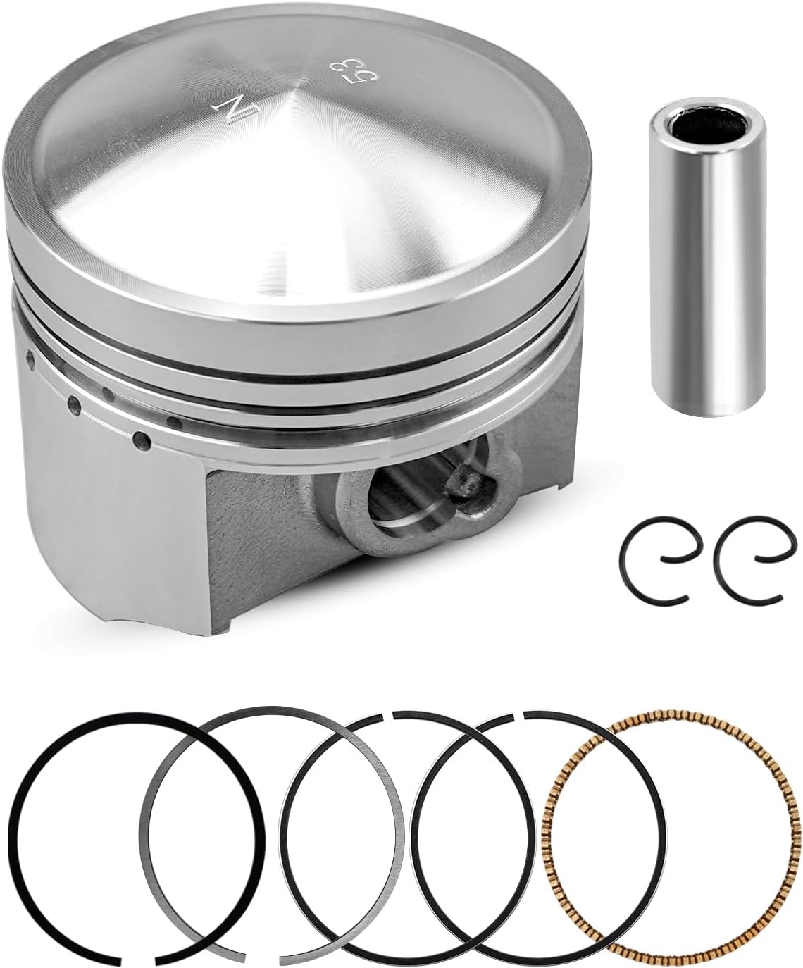 Engine Piston Kit Rings Pin Clips Standard Replace 13011-KN4-A61 13101-KN4-A60 Fit for Honda XR100R 2001-2003 CRF100F 2004-2013 NSF100 2006