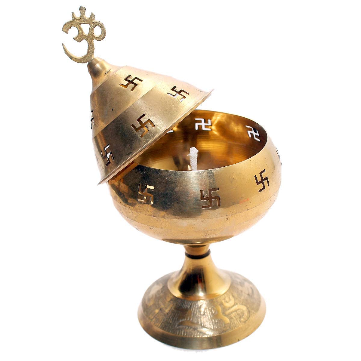 Export Store Traditional Akhand Brass Diya, Brass Diya for Puja Small Size, Diya for Pooja Heavy Base Aarti Diya Deepak for Puja Diwali Gift Item (Small).