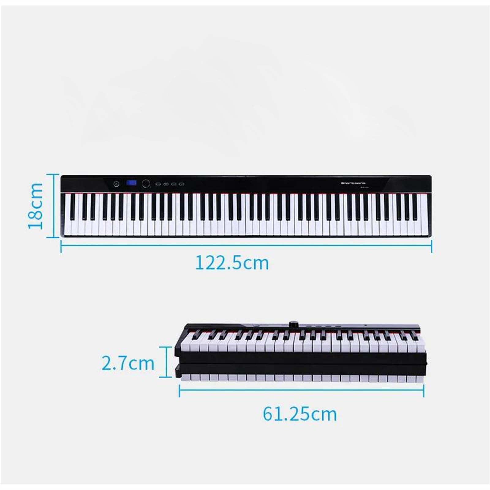 Clavier Musical 88 Touches, Synthétiseur Professionnel, Contrôleur Électronique, Instruments De Musique Pour Adultes Portable Piano Électronique