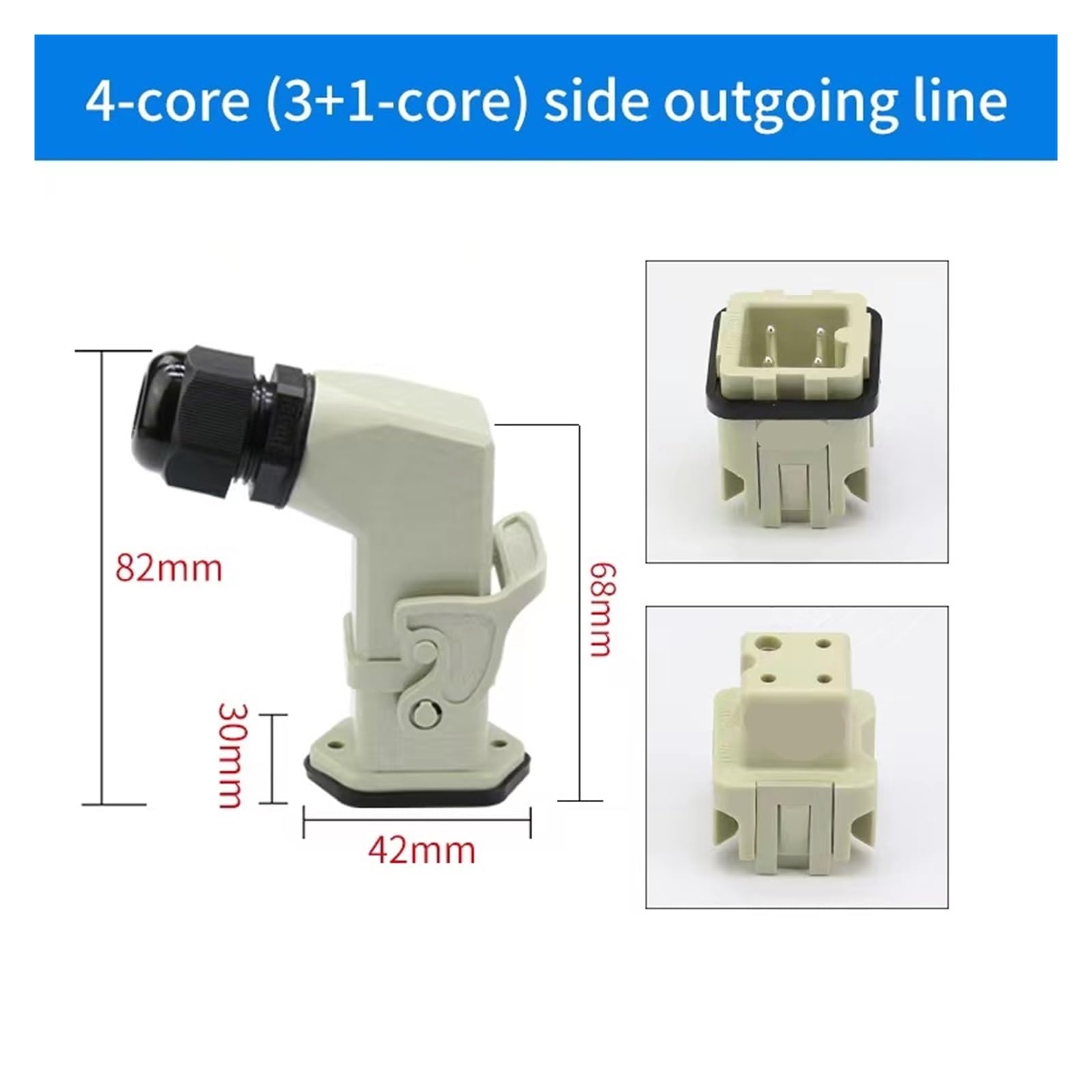 Heavy Duty Connector, HDC-HA, 5pcs
