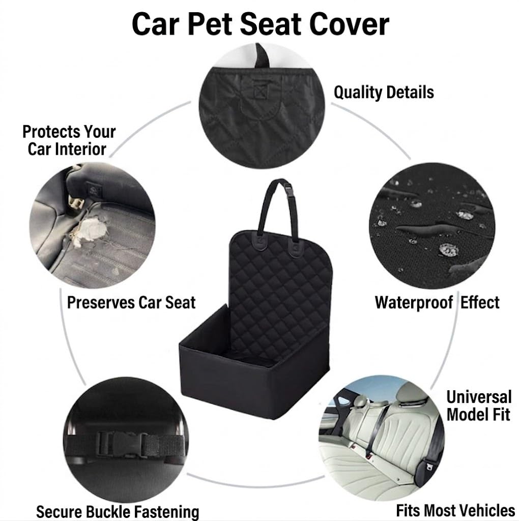 Funda Asiento Perro Coche Copiloto Proteccion para BMW i7 (G70 2025 2026), Cojin Delantero Asentamiento Impermeable Anti Arañazos Tela Oxford
